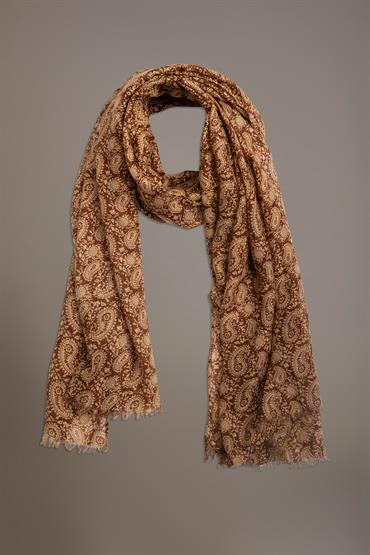 SHAWL 180X90 CM TOBACCO