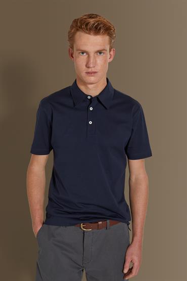 short sleeve polo DK BLUE
