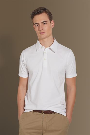 short sleeve polo WHITE