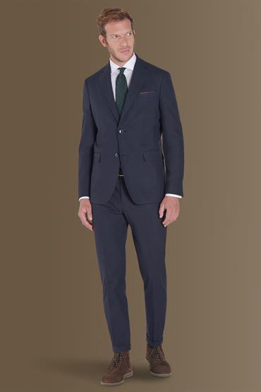 NOTCH SINGLE BREASTED SUIT BLUE