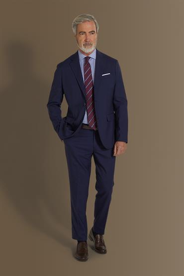notch single breasted suit NAVY