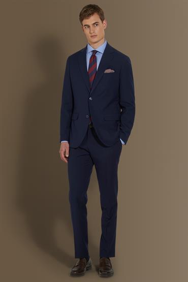 notch single breasted suit NAVY