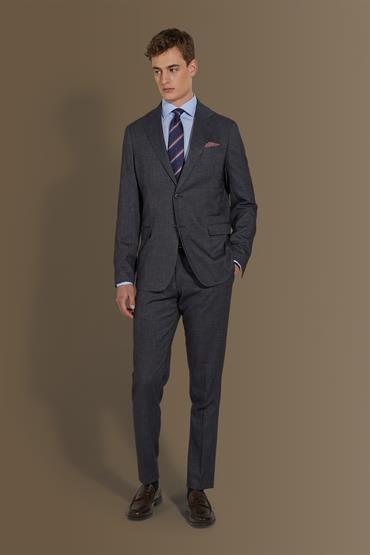 notch single breasted suit DK BLUE
