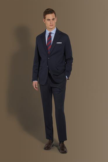 NOTCH SINGLE BREASTED SUIT DK BLUE