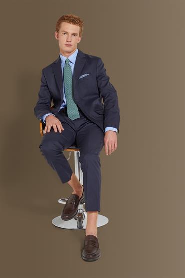 NOTCH SINGLE BREASTED SUIT BLUE NAVY