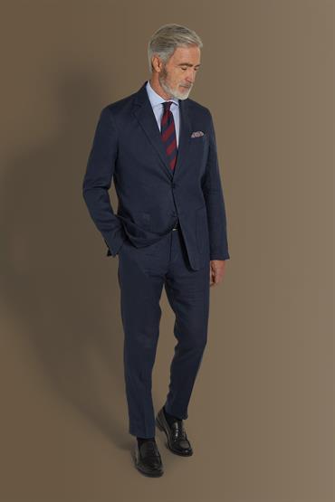 NOTCH SINGLE BREASTED SUIT BLUE