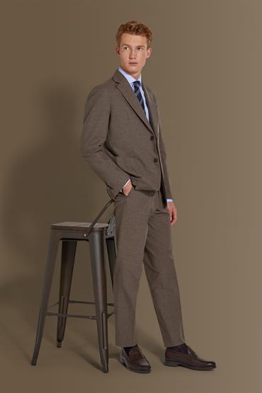 NOTCH SINGLE BREASTED SUIT NUT