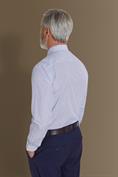 french collar classic fit WHITE/BLUE