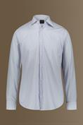 french collar classic fit WHITE/BLUE