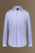 french collar classic fit WHITE/BLUE