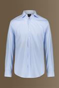french collar classic fit WHITE/SKY