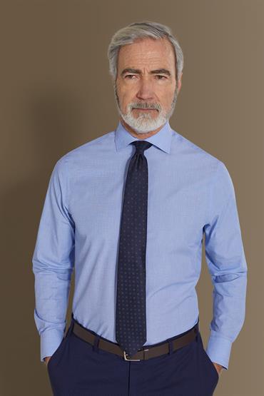french collar regular fit classic shirt SKY