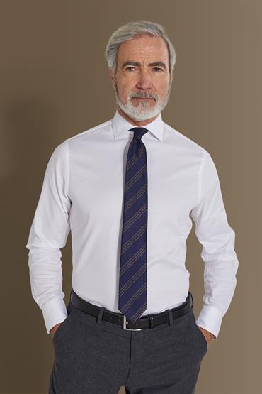 french collar regular fit classic shirt WHITE