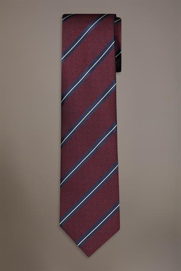 BAMBOO BLEND TIE WIDTH 148X8X4 BORDEAUX