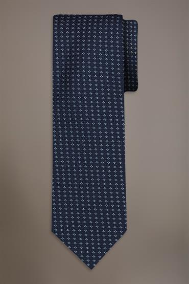 BAMBOO BLEND TIE WIDTH 148X8X4 DK BLUE