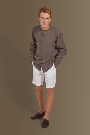 corean collar classic fit BEIGE