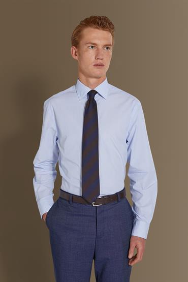 french collar slim fit casual shirt