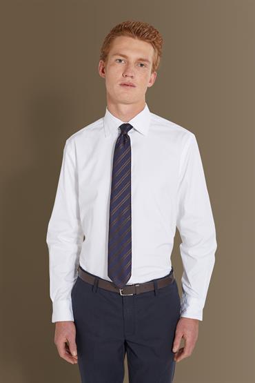 french collar slim fit WHITE