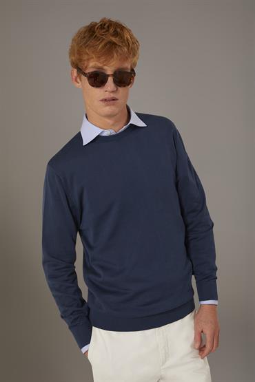 round neck sweater DENIM