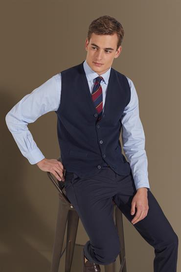 vest with buttons DK BLUE