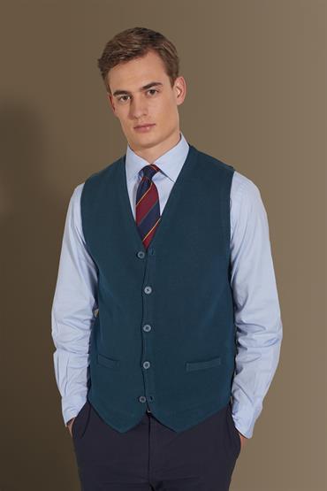 vest with buttons MARINE