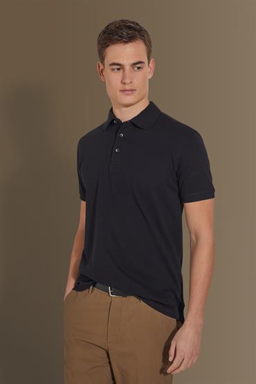 short sleeve polo BLACK