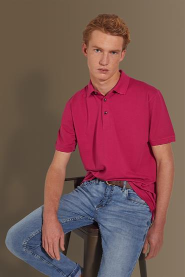 short sleeve polo BERRY