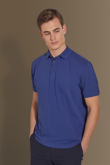 short sleeve polo BLUE