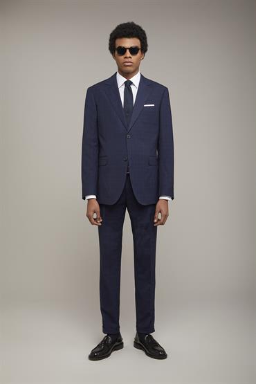 NOTCH SINGLE BREASTED SUIT BLUE