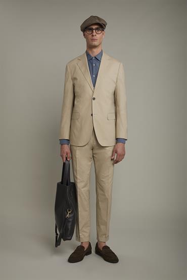 NOTCH SINGLE BREASTED SUIT BEIGE