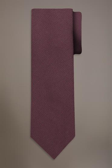BAMBOO BLEND TIE BORDEAUX