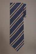 BAMBOO BLEND TIE BROWN/DK BLUE