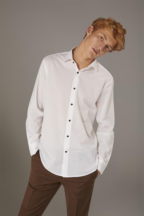 FRENCH COLLAR BAGGY FIT SHIRT