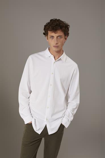 LONG SLEEVES POLO WHITE