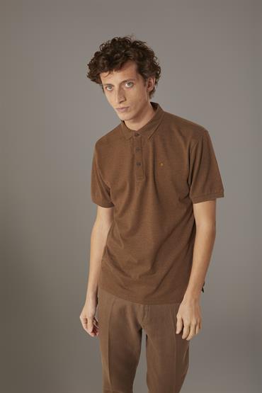 SHORT SLEEVES POLO BROWN