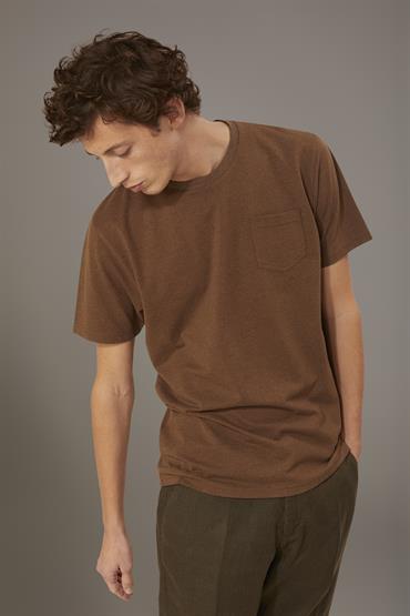SHORT SLEEVES T-SHIRT BROWN