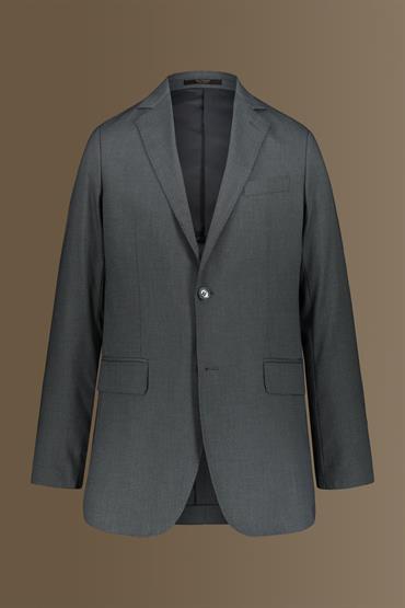 notch single breasted suit GREY