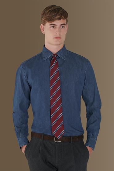 french collar classic fit casual shirt DK DENIM