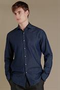 french collar slim fit casual shirt