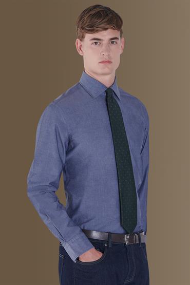 french collar slim fit casual shirt