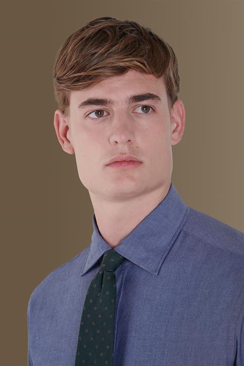 french collar slim fit casual shirt