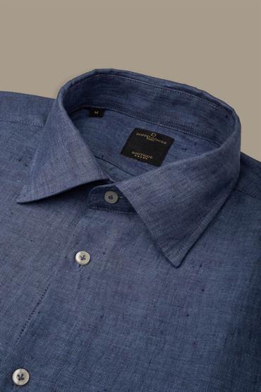french collar classic fit casual shirt
