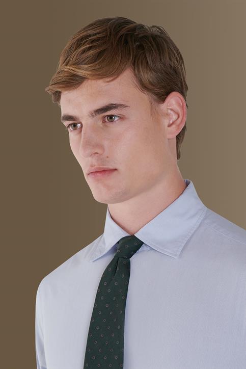 french colllar classic fit casual shirt