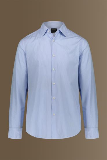 french collar classic fit casual shirt LT SKY