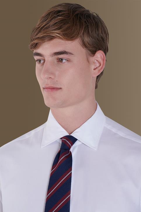 french collar slim fit casual shirt