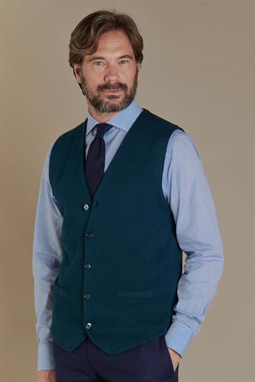 vest with buttons MARINE