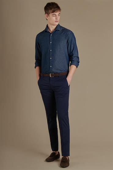 chino trousers DK BLUE
