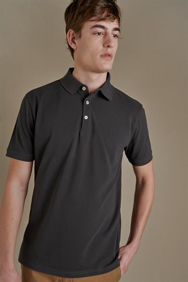 short sleeve polo ASPHALT