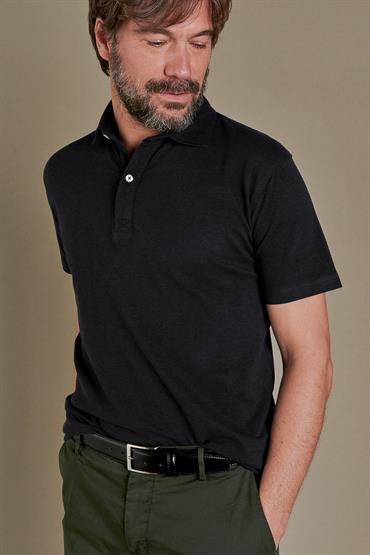 short sleeve polo BLACK