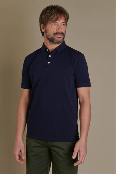 short sleeve polo DK BLUE